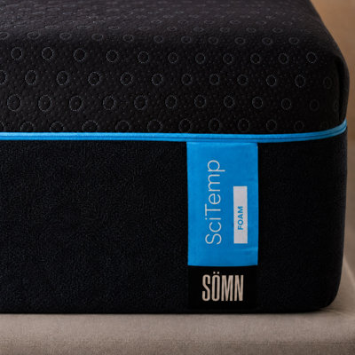Solution de sommeil SciTemp 10 pièces par Sömn Company, matelas en mousse mémoire rafraîchissante de 35,5 cm (14 po) avec graphène et technologie IceTech, taille standard
