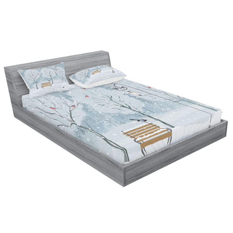 Microfiber Sheet Set, Full Sheet + Fitted Sheet + 2 Pillowcases