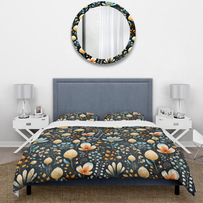 Ensemble de housse de couette Scandinavian Botanical Collage