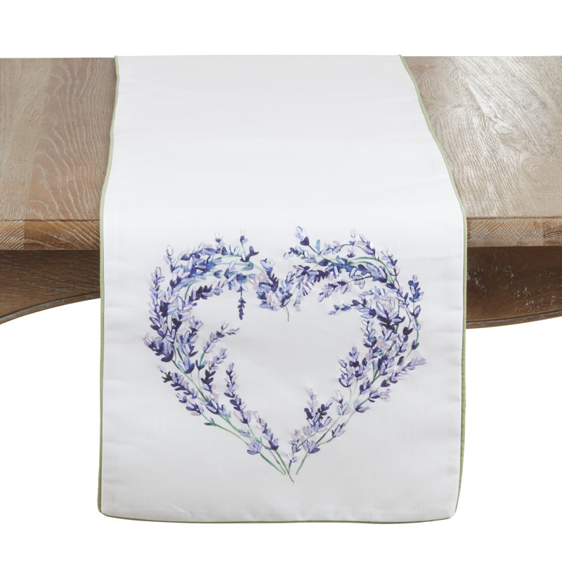 Chemin de table Lavender Heart