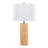Cylinder Ash 27" Wood Table Lamp