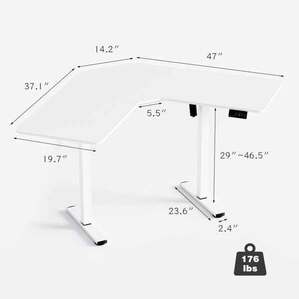 The Twillery Co.® Putnam Height Adjustable Standing Desk & Reviews