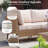 Outdoor Patio Furniture Set, 7 Piece Outdoor Sectional Sofa Wicker Patio Conversation Couch Set, All Weather Pe RattanÂ sofa With Table And Cushions For Garden, Poolside, Backyard-1024198693