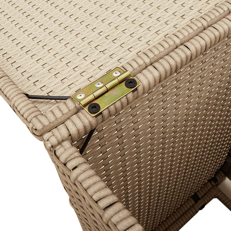 Nourin Square Outdoor Side Table , 40cm cm W 40cm cm D, Beige