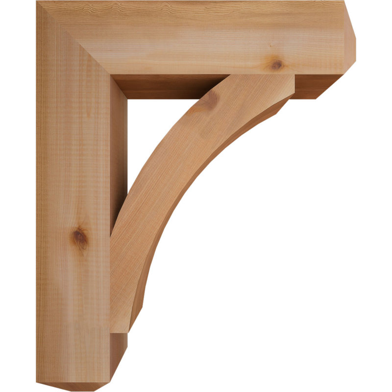 Support l 3 3 1/2 po x P 18 po x H 22 po Thorton Craftsman, cèdre rouge de l'Ouest, Cèdre rouge de l'Ouest (lisse)