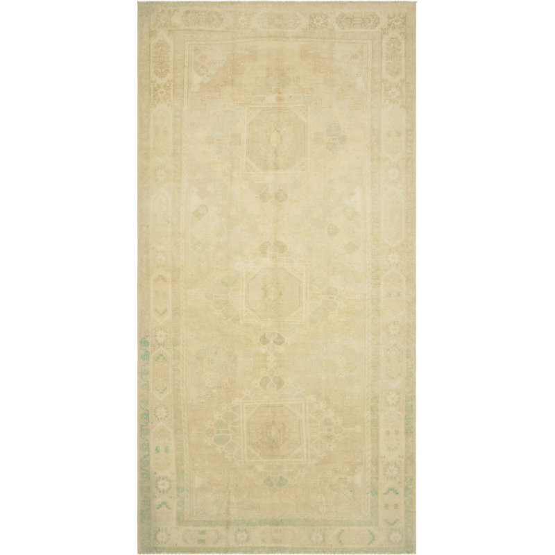 Tapis de couloir unique en laine noué à la main de style galerie des années 1960 de 5 pi 3 po x 11 pi Gallery
