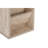 Modern Side Table with Wheeled Legs, Travertine Color, 11.8 x 24.8 x 15.7 inches | 100% Melamine Coated Particle Board, Thickness: 0.71 inches | Stylish Marble Design, Perfect for Living Room or Bedroom