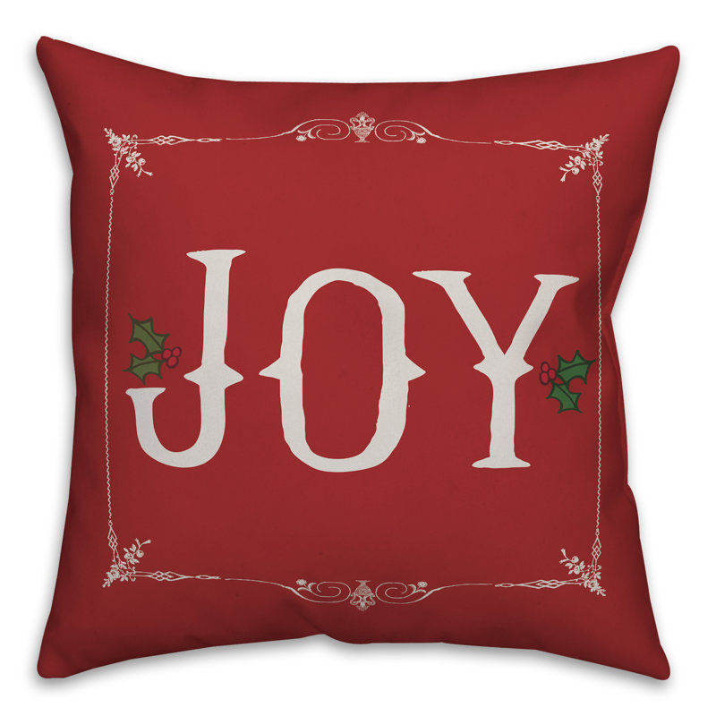  Housse de coussin Joy, 16 po x 1 po, Polyester/ Bourre en polyester