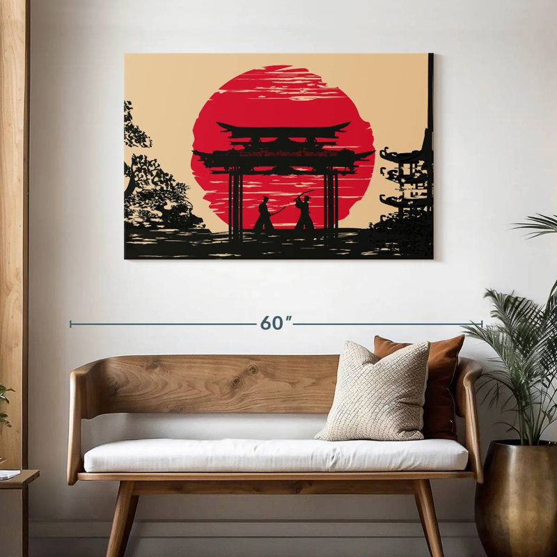 Leisha Samurai Fighters, 30" H x 45" W