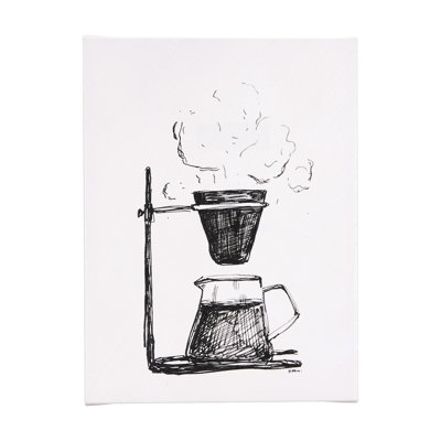 Pour Over a Hand Embelished Textured Canvas