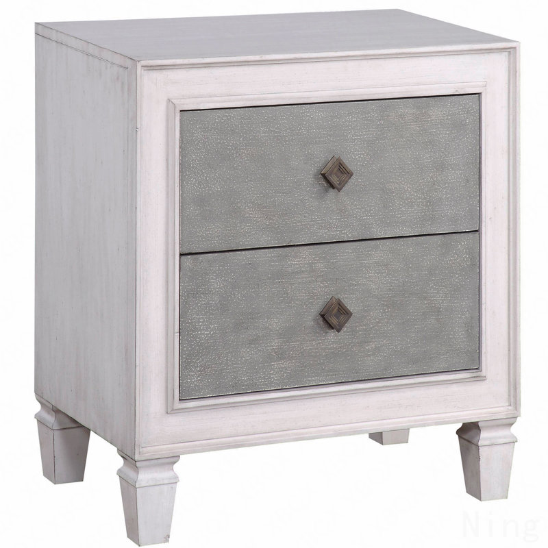 Table de chevet 2 tiroirs