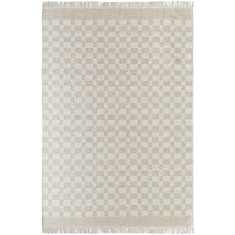 Checkered Wool Rug