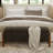 47'' Modern Upholstered Storage Bench With Walnut Wood Legs-1948181145