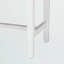 Banc en papier tissé blanc avec cadre en bois d'acajou Yannick, H 17,65 po x l 47,19 po x P 14,66 po