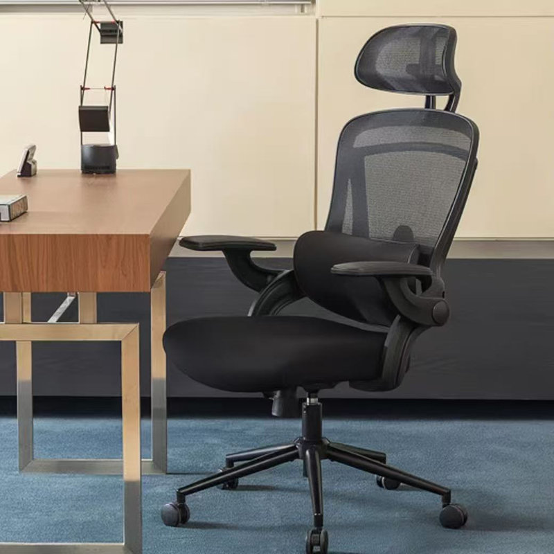 Fauteuil de bureau ergonomique réglable à haut dossier Nouhaus, Noir
