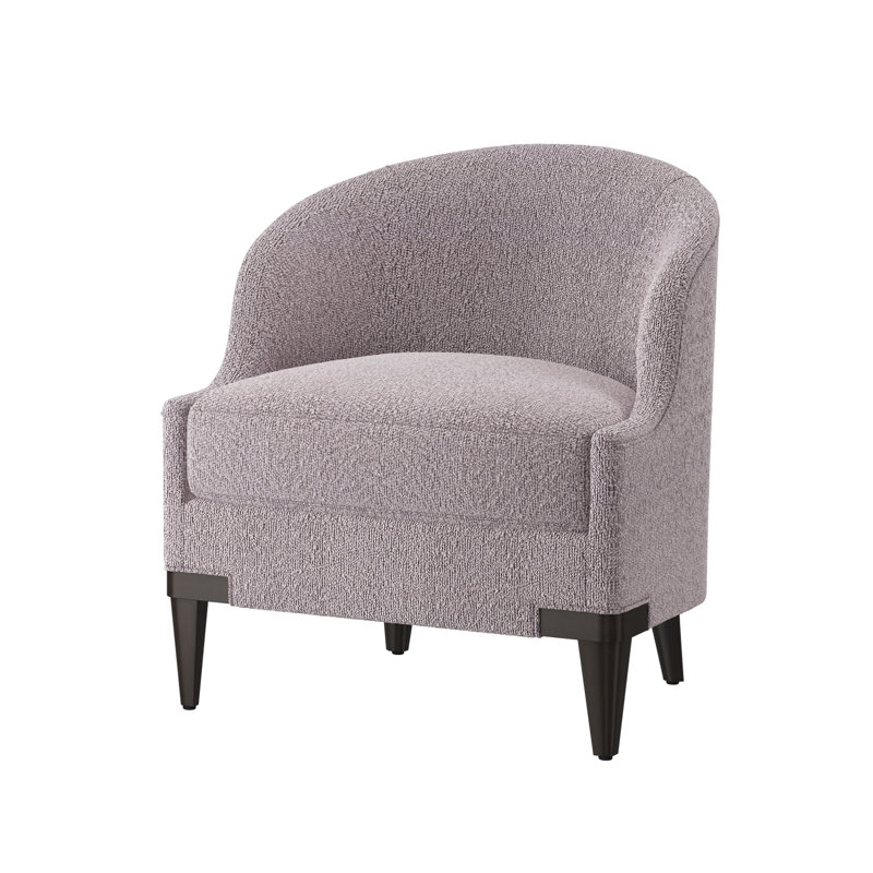 Lafayette Barrel Chair, Expresso, Rise Smoke (Performance fabric) 1357-93