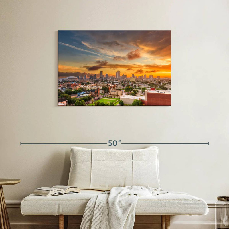 Sireci New Orleans Sundown, 24" H x 36" W