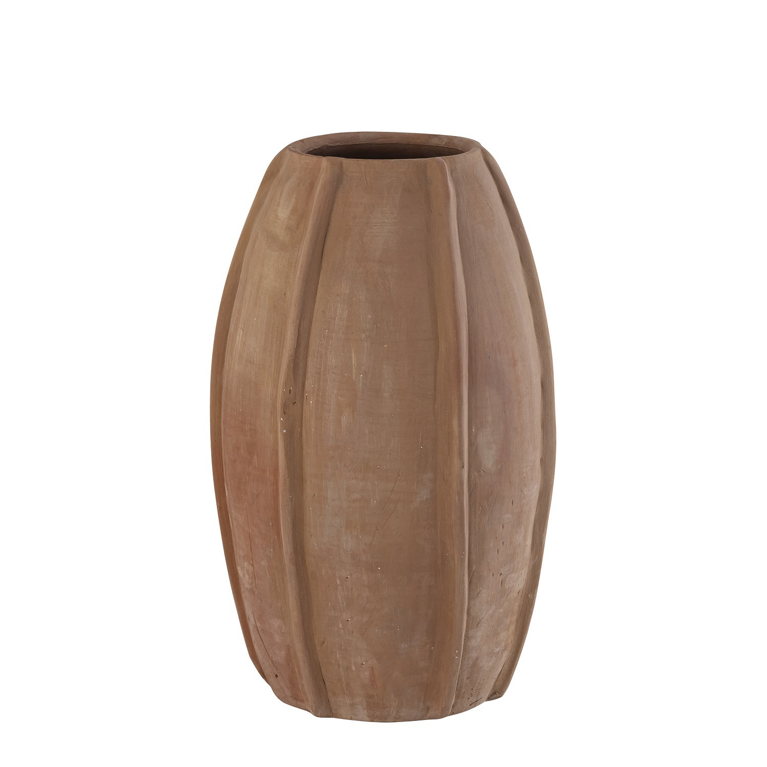 Terracotta Vase Dia 8.5" X 12.5" H
