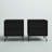 Rockefeller 20" Mid-Century Modern 2-Drawer Nightstand in Black-1020608968