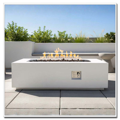 Table d'extérieur d'extérieur au propane 60 pouces, 60 000 BTU avec foyer imperméable