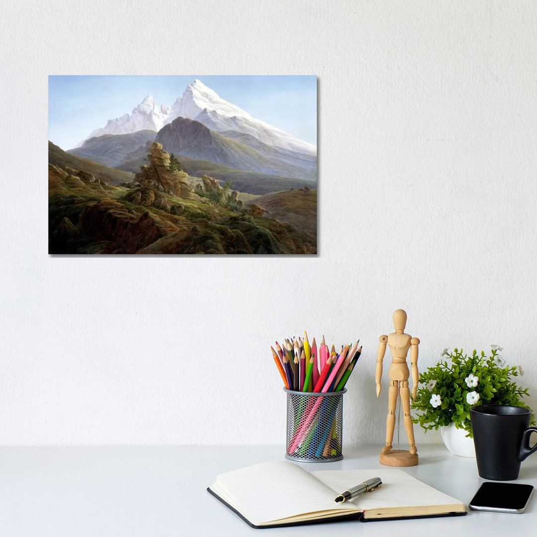 The Watzmann by Caspar David Friedrich - Wrapped Canvas Painting