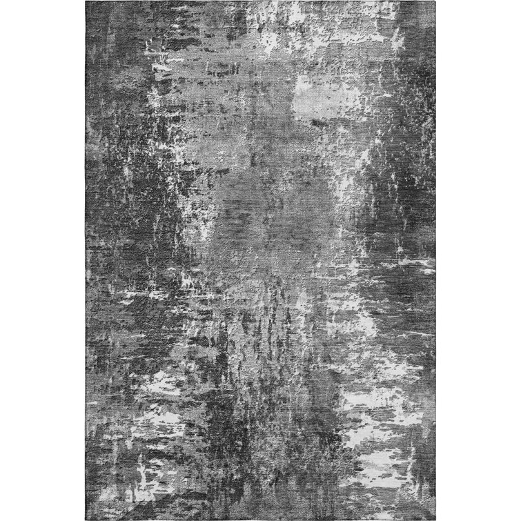 Premium Machine Washable Prisco Gray Rug