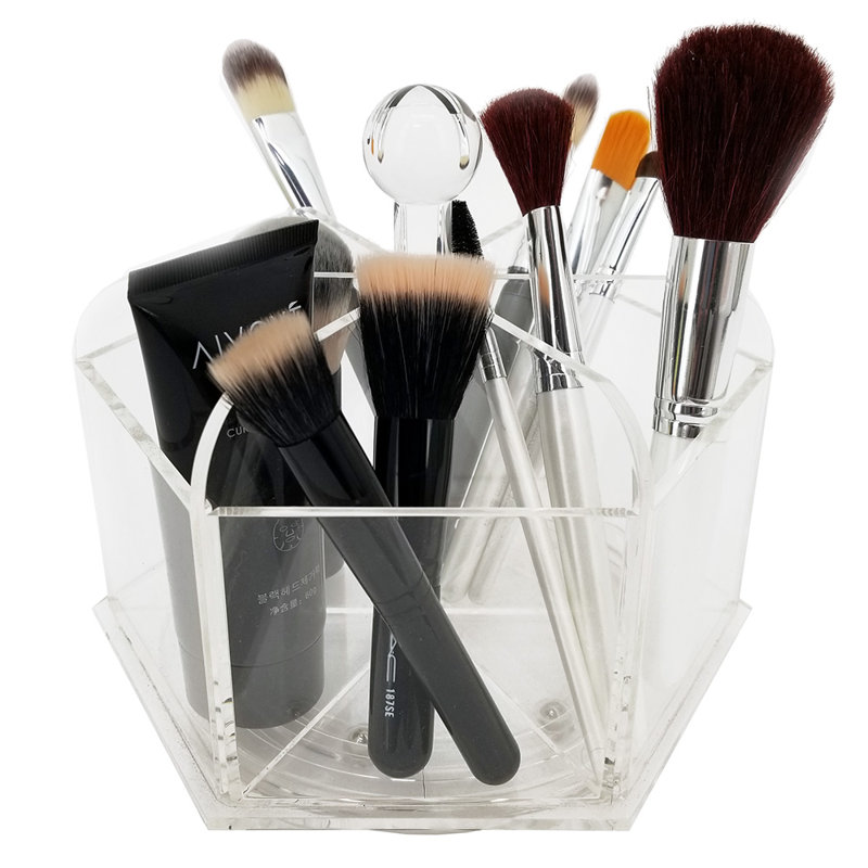 Plateau de rangement en maquillage/cosmétiques rotatif Nantucket