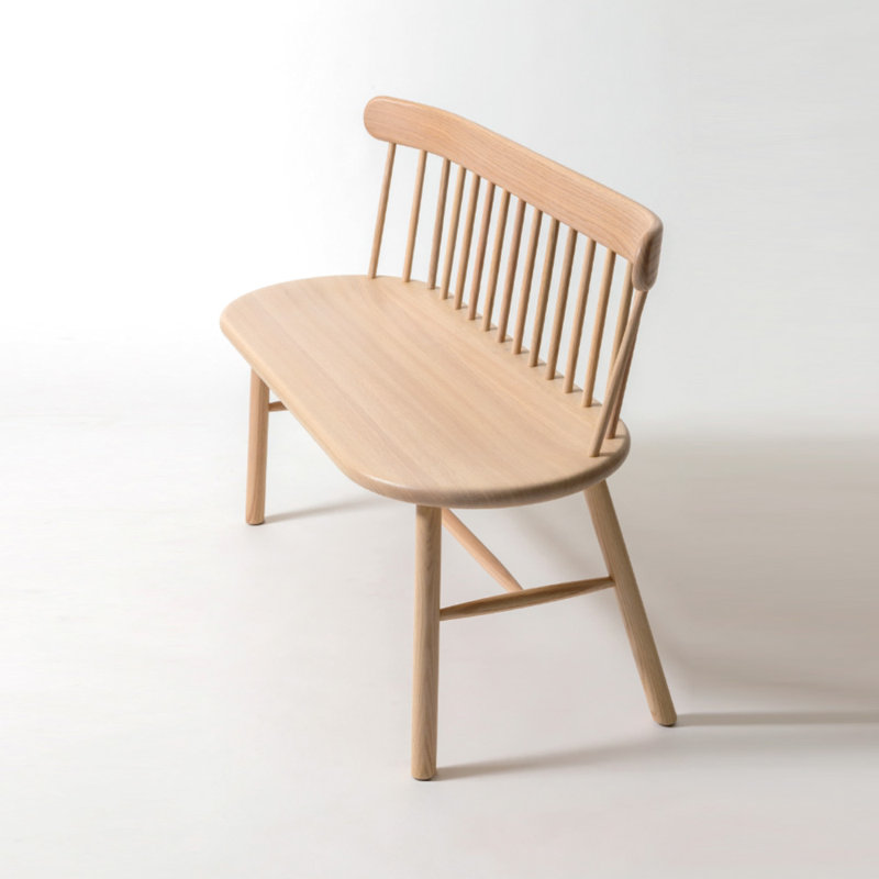 Ai Solid Wood Bench, Oak Nature