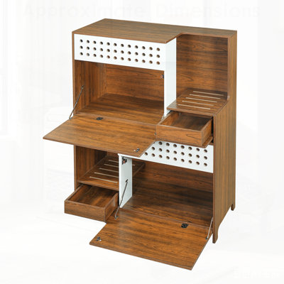 Ensemble de meubles pour chat 2 en 1 2-en-1, table d'appoint avec bac à litière avec rangement, idéal pour les petits et moyens chats
