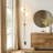 Equinox 62 in. Industrial Modern Wall Plug-In Sconce Lamp with Adjustable Heads and Frosted Globe Shades - Integrated Energy-Saving LED Light-69896183