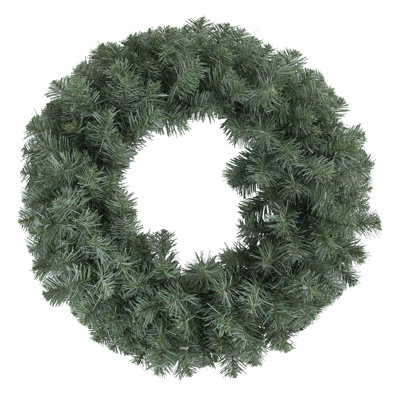 Colorado Blue Spruce Artificial Christmas Wreath  24-Inch  Unlit