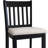 Transitional Dining Chairs Set Of 2 With Slatted Back Design