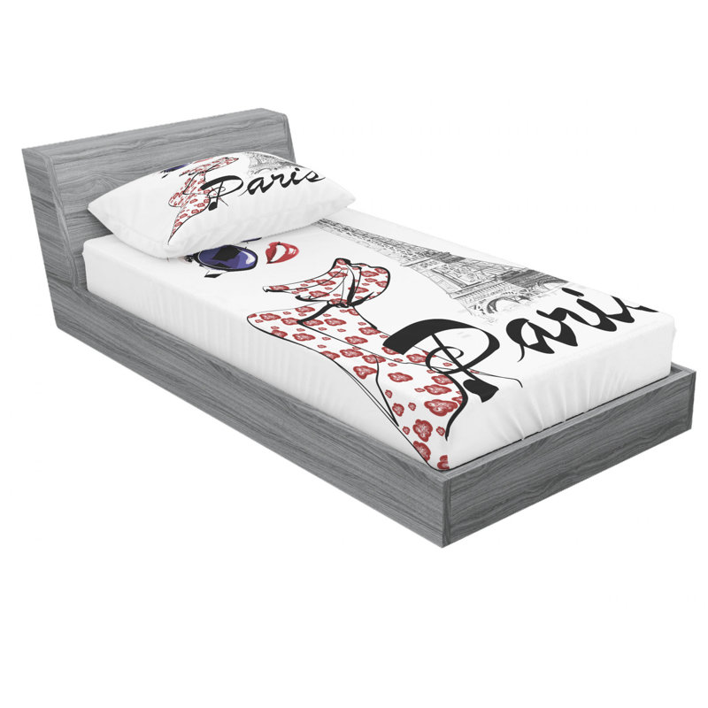 Microfiber Sheet Set, Twin XL Sheet Set with Fitted Sheet