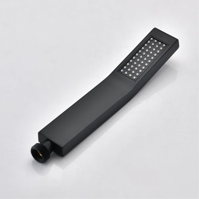 Ceiling Mounted Shower In Matte Black - Handheld & 16" Head High With Coating System Build For Long Use,