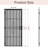 36 in. x 80 in. Universal/Reversible Powder Coated Black Surface Mount Outswing Steel Security Door with Expanded Metal Screen-122453976-122453977