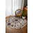 Isabel Collection Digital Print Cotton-Polyester Colorful Floral Rug-1946174928