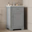 Meuble-lavabo moderne de 20 pouces avec lavabo, porte à fermeture douce, support de rangement et tablette réglable de couleur grise-1577763592