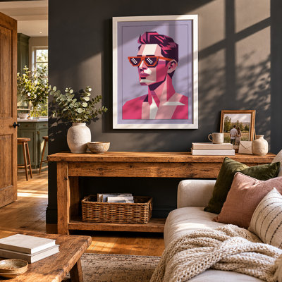 Sunglasses Statement Modern - Framed Print