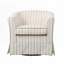 Fauteuil demi-tonneau pivotant et évasé-155034061