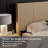 Modern Farmhouse Wood Headboard King Size 80.2 In Wide Wall Mounted Fluted Panel Wingback-753152401-753152404