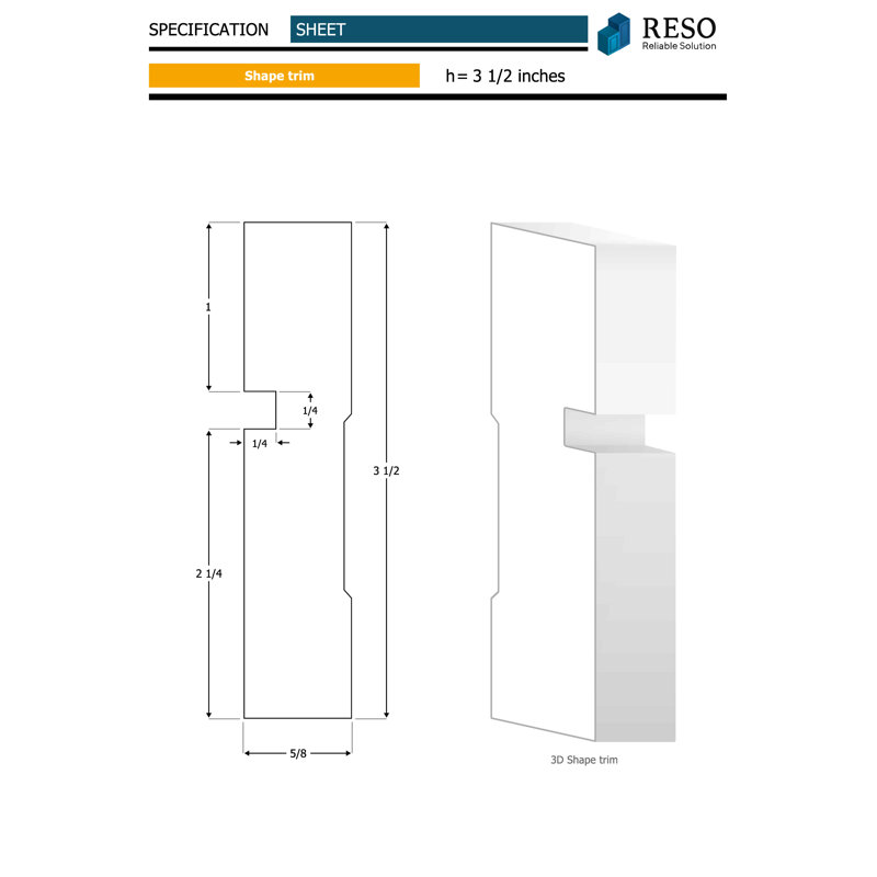 Newton 84'' H x 32'' W x 0.62'' D Wood Casing