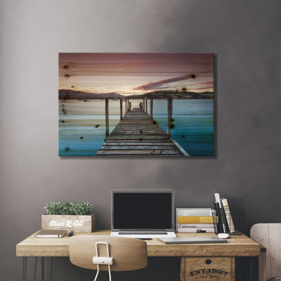 " Pier At Sunset I, Akaroa Harbour, Akaroa, Banks Peninsula, Canterbury, South Island, New Zealand " by Matteo Colombo