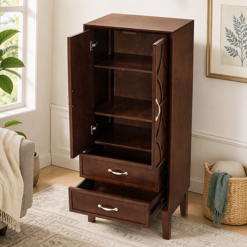 Armoire de rangement, buffet moderne Mid-Century, armoire de rangement rétro avec portes et tiroirs pour le hall d'entrée, le salon, la cuisine et le garage