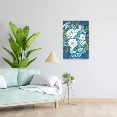 Art de printemps pivoines bleues et élégantes