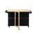 Kitchen island with kitchen cart, mobile kitchen island with expandable rubberwood countertop, adjustable shelves inside for various utensils, 3 large drawers, spice rack, towel rack, black honeycomb