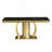 Stylish Dining Table With Tempered Glass Top