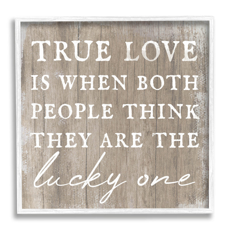 True Love Lucky Ones at-082, H 24 po x l 24 po x P 1,5 po, Giclée encadrée blanc bord de mer