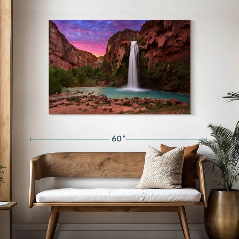 Alvord, superbe cascade Havasu, H 32 po x l 48 po