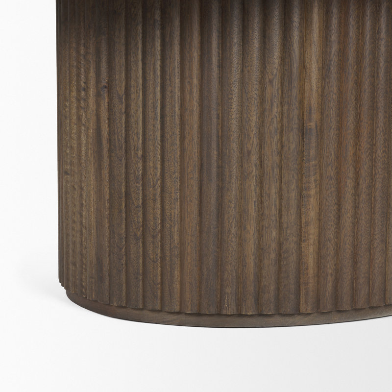 Table basse Chessa, Brun foncé
