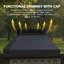 47"Outdoor Fireplace 50000 BTU Propane Gas Fire Pit  For Outside Patio Deck Garden Backyard 